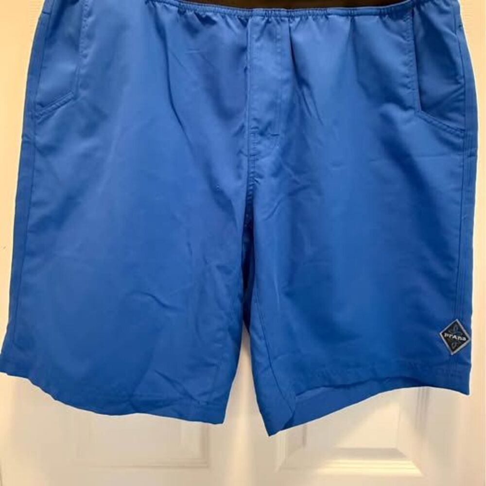 Men’s PrAna Mojo Breathe Pull On Blue Shorts - XL